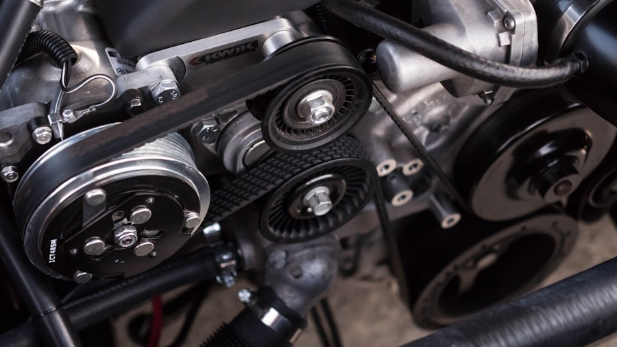 OEM used engine, close up